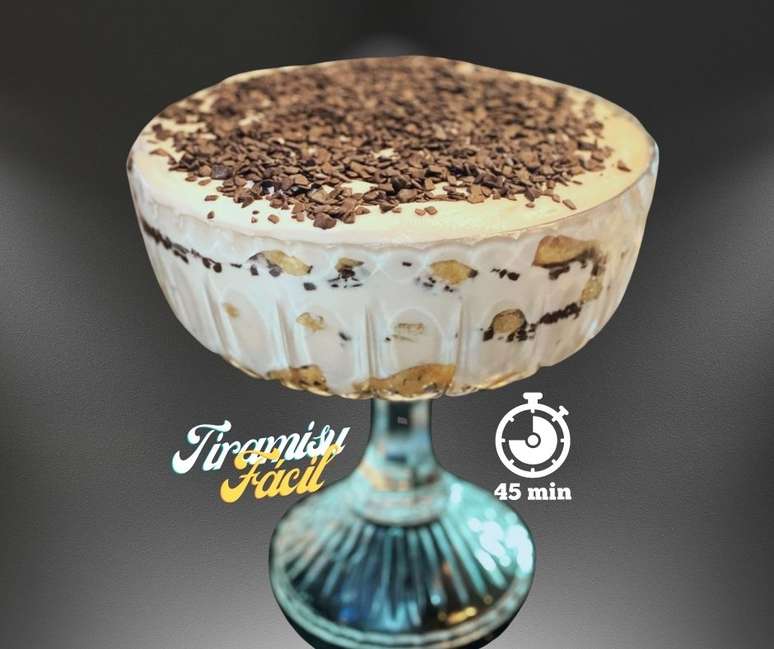 Tiramisu fácil - versão simplicada e igualmente saborosa