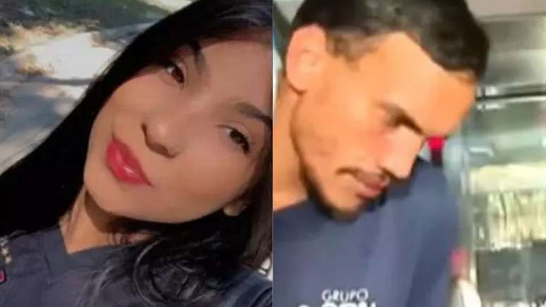 Vitória e o suspeito por sua morte