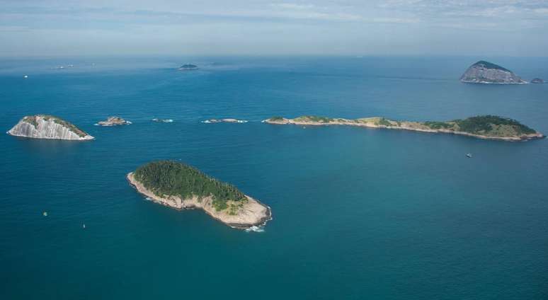 Vista aérea das Ilhas Cagarras 