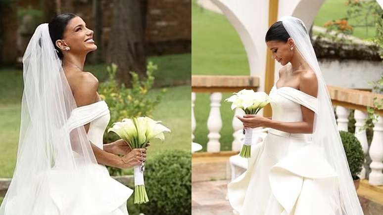 Jakelyne Oliveira falou sobre seu vestido de casamento