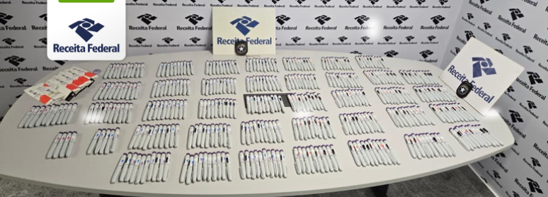 PF apreende mais de R$ 2 mi em canetas emagrecedoras nos aeroportos do Pa&iacute;s