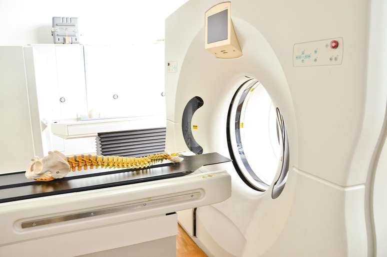 Tomógrafo, aparelho utilizado no exame de tomografia computadorizada