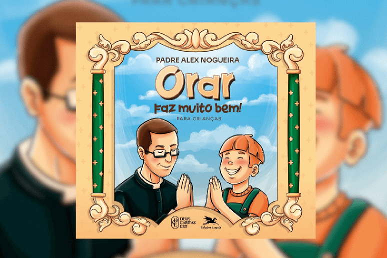 O livro “Orar faz muito bem! Para crianças” apresenta uma catequese sobre o significado da oração Pai-Nosso 