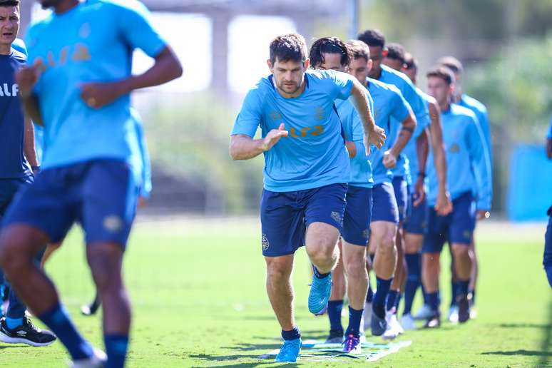 Kannemann em treino pelo Grêmio. 