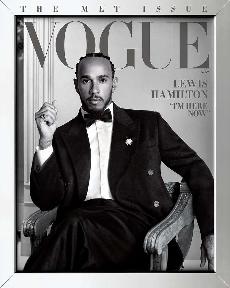 Lewis Hamilton estampa a cada do mês de Maio da revista VOGUE 