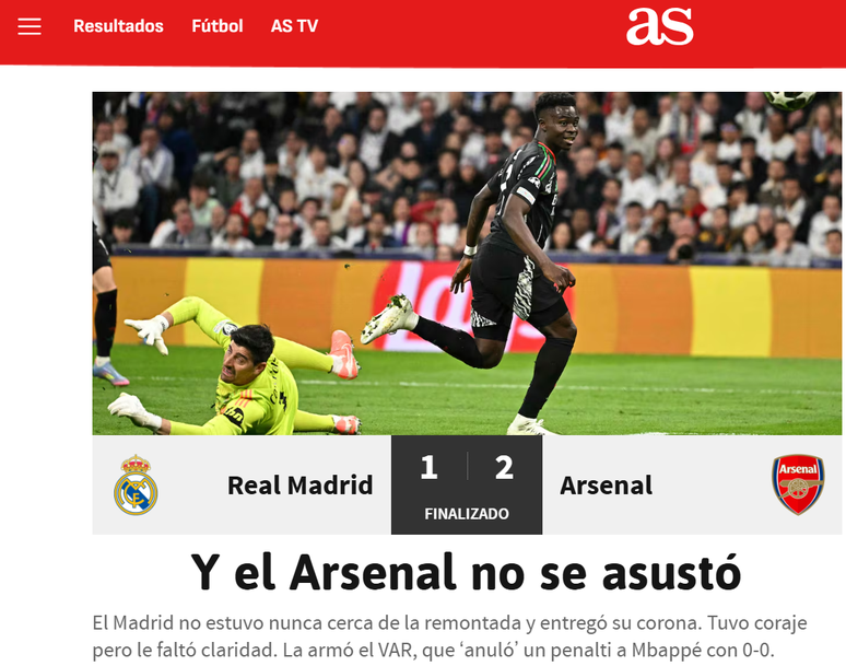 Repercussão da eliminação do Real Madrid