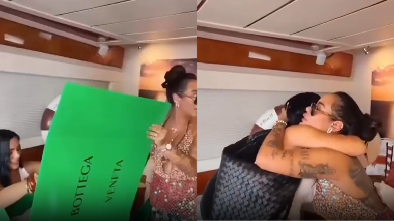 Bruna Biancardi ganha bolsa de luxo de Rafaella Santos