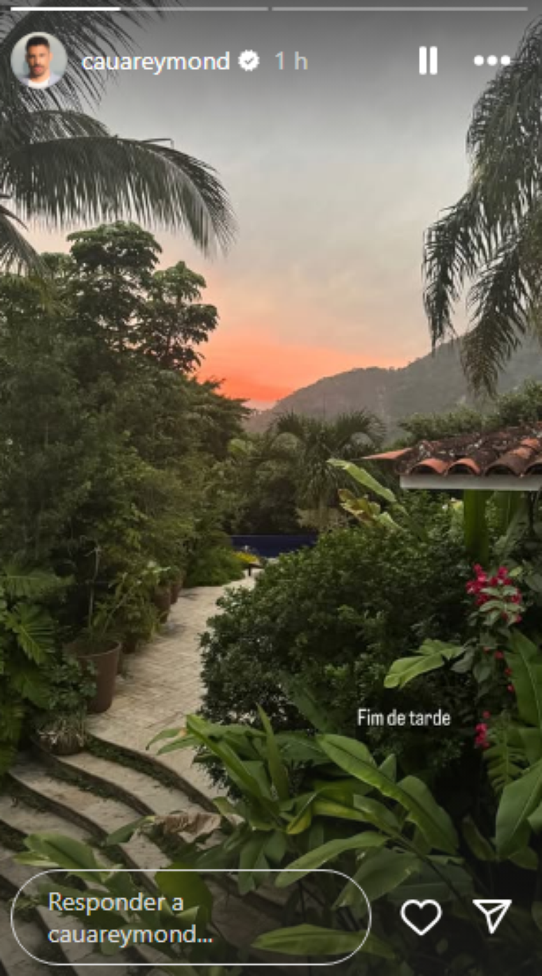 Story do Cauã Reymond no Instagram