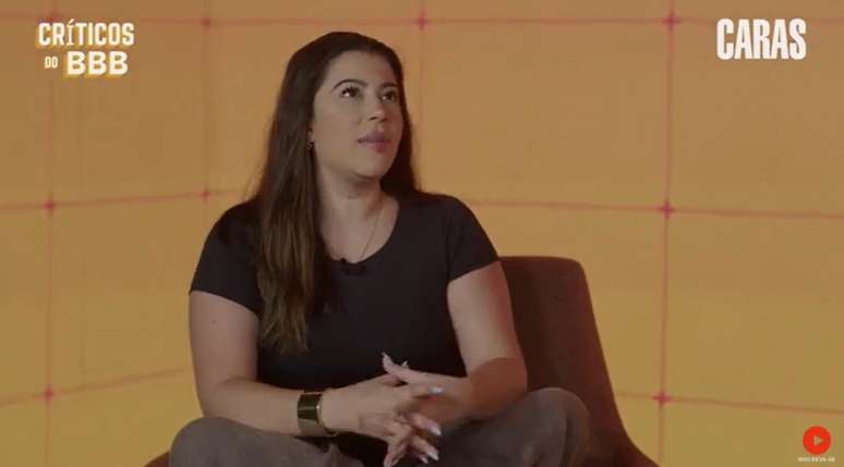 A jornalista e influenciadora Victtória Xavier no Críticos do BBB