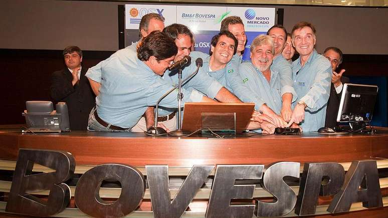 Estreia da OSX na bolsa de São Paulo em 2010: empresa do setor naval foi uma entre pelo menos quatro do grupo de Eike que abriram capital