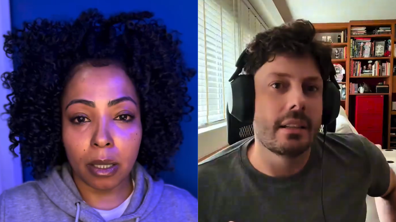 Juliana Oliveira e Danilo Gentili