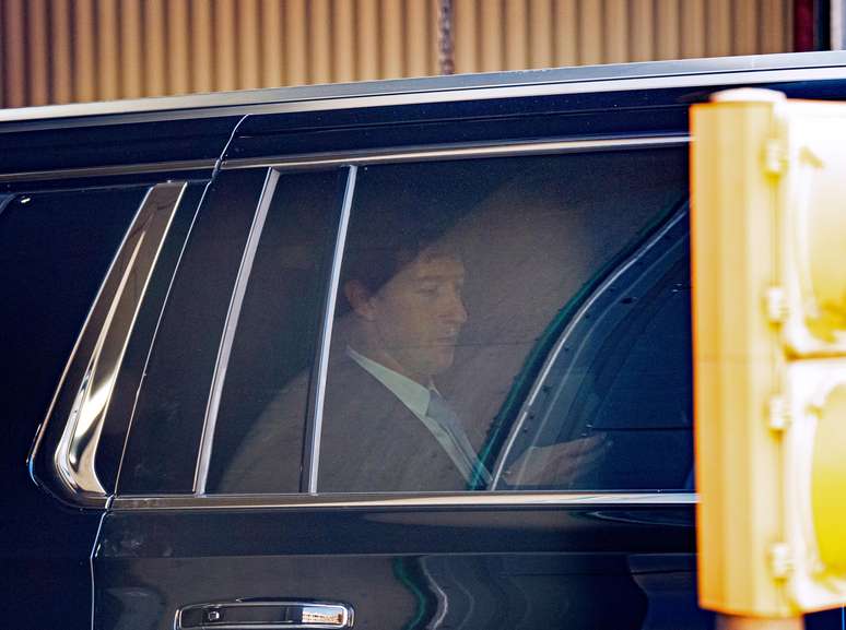 Mark Zuckerberg, CEO do Facebook, sai do tribunal no dia 14 de abril de 2025, em Washington, Estados Unidos.