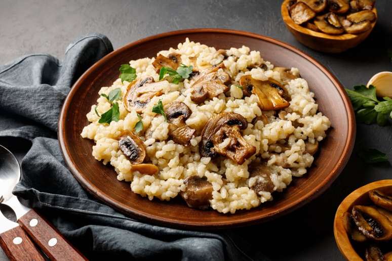 Risoto de cogumelo