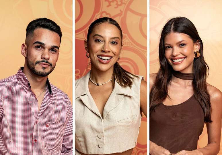 BBB25: João, Renata e Vitória