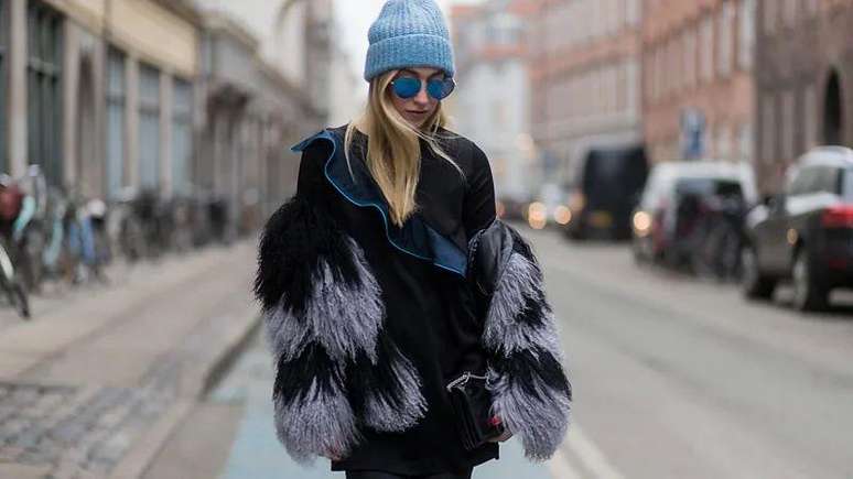 A influencer de moda Sonia Lyson está entre a nova onda de fãs dos casacos de pele
