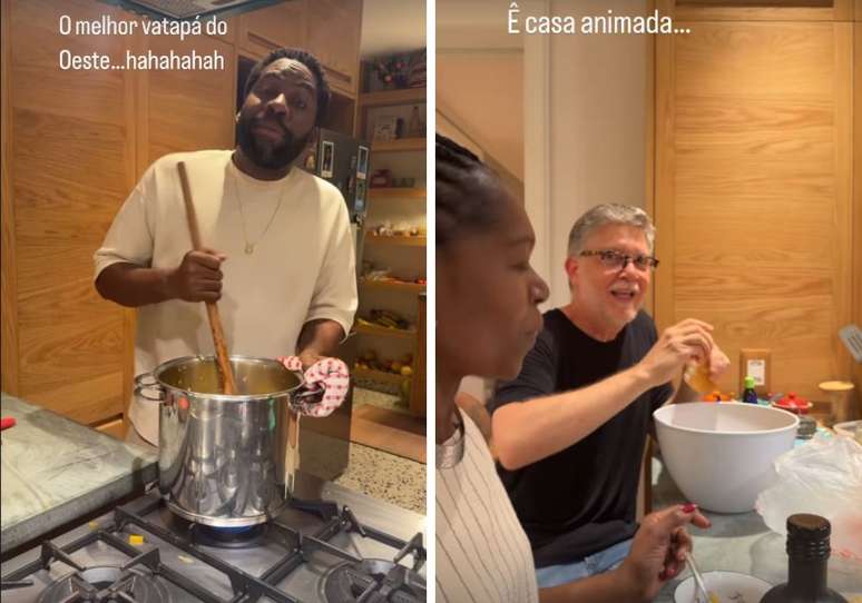 Taís Araújo se reúne com Bella Campos e familiares para jantar