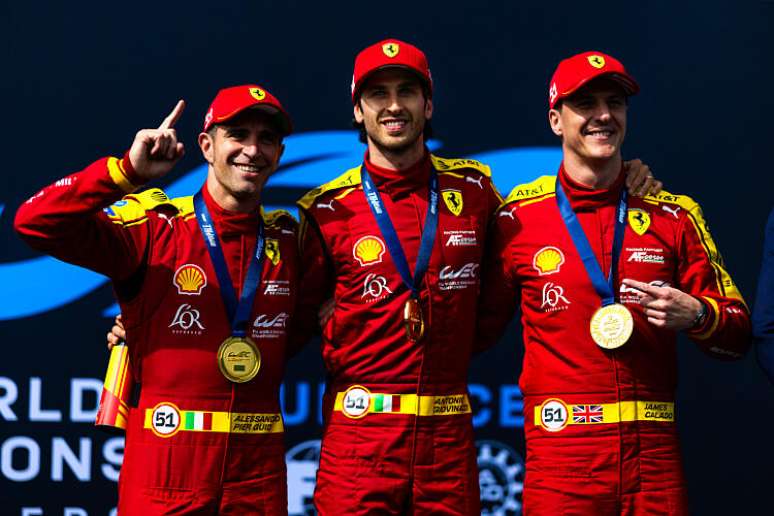 Pierguidi, Giovinazzi e Calado: o trio que larga na pole com a Ferrari #51 nas 6 Horas de Imola
