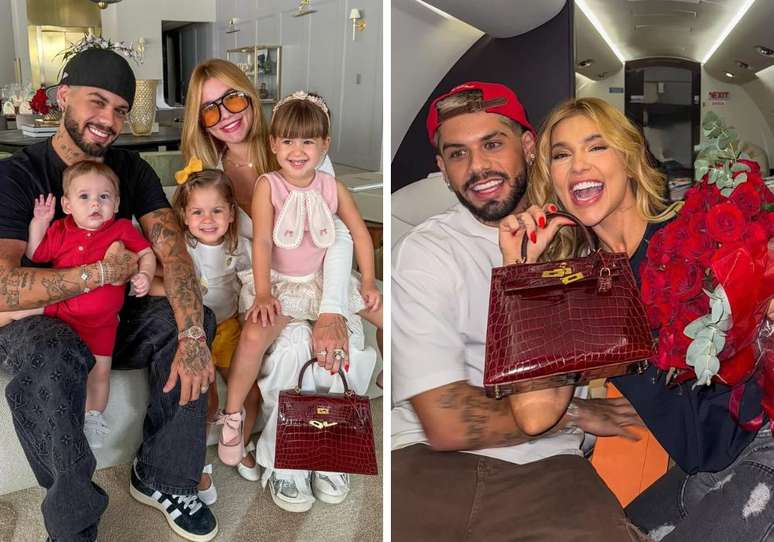 Virginia Fonseca mostra sua bolsa em retrato de família