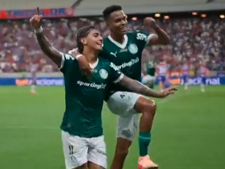 Palmeiras venceu o Fortaleza no domingo, 20