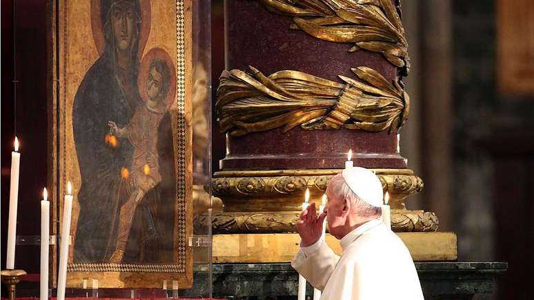 O papa escolheu uma basílica dedicada à Virgem Maria para ser sepultado