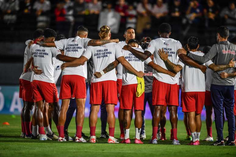 Jogadores do Red Bull Bragantino. 
