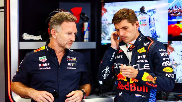 Christian Horner e Max Verstappen 
