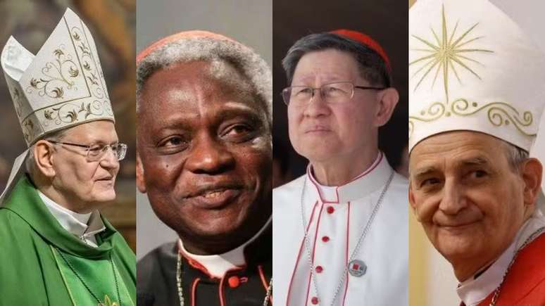 Cardeal Peter Erdo, Cardeal Peter Kodwo, Cardeal Luis Antonio Gokim e arcebispo Matteo Maria Zuppi