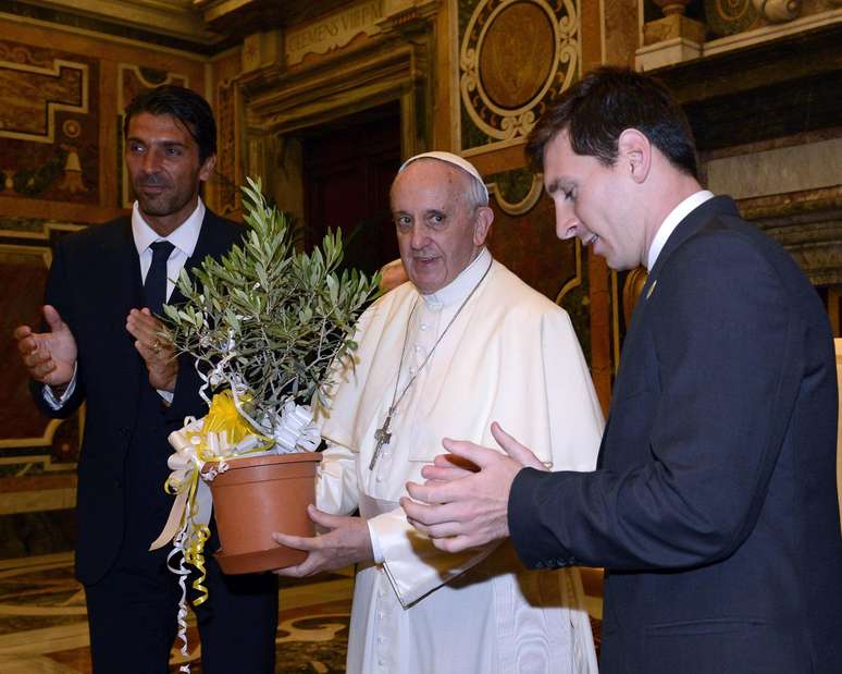 Papa Francisco com Lionel Messi