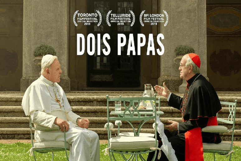 “Dois Papas” retrata a transição e as diferenças de ideias entre o Papa Bento XVI e o Papa Francisco 