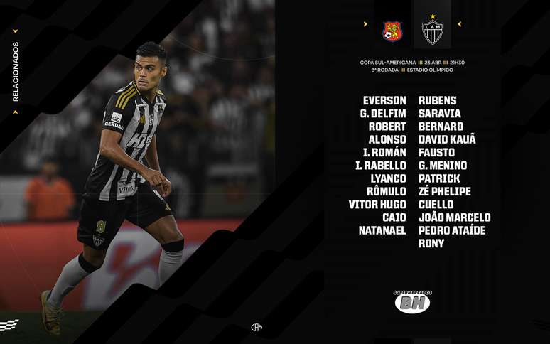 Relacionados Atlético-MG x Caracas-VEN. 