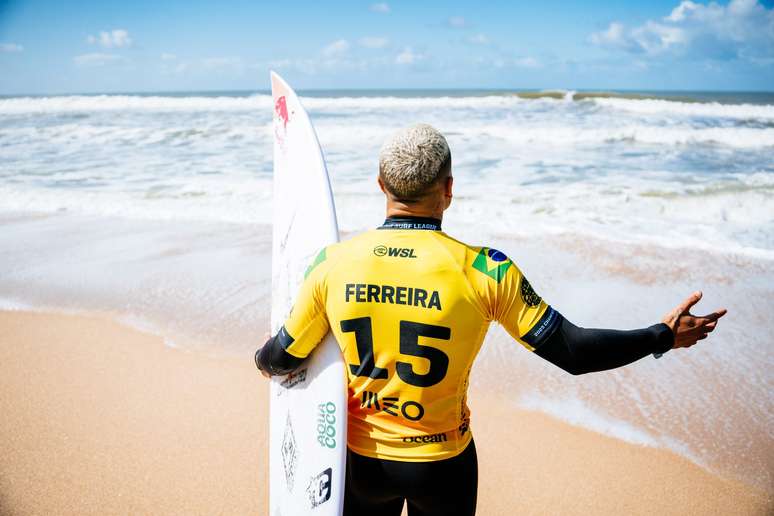 Italo Ferreira é vice-campeão da WSL em Portugal. 