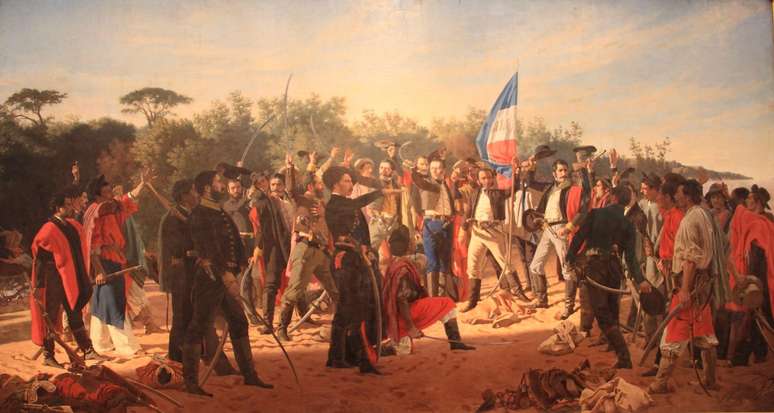 Tela de 1875 de Juan Manuel Blanes ilustra a independência do Uruguai do Império Brasileiro