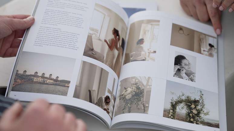 Eva Rendl mostrou &agrave; BBC suas fotografias de casamento &mdash; seu neg&oacute;cio pode ser afetado pela diminui&ccedil;&atilde;o do n&uacute;mero de turistas