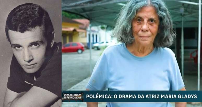 Roberto Carlos em fase pouco após ter namorado Maria Gladys e a atriz em recente reportagem na Record