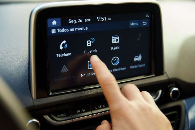 Multimídia Bluelink: presente em todos os Hyundai HB20, HB20S e Creta da linha 2026