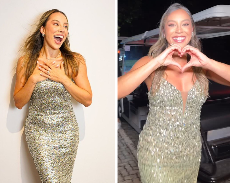 Os dois looks de Renata Saldanha 