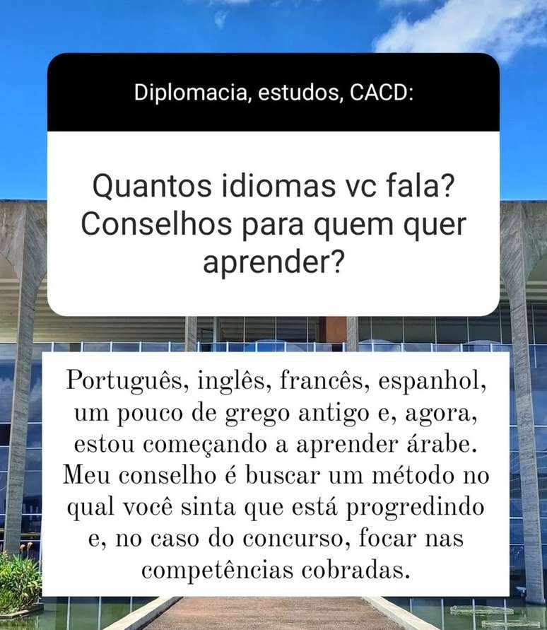 Agora diplomata, Gabriel Falcão diz que fala seis línguas —