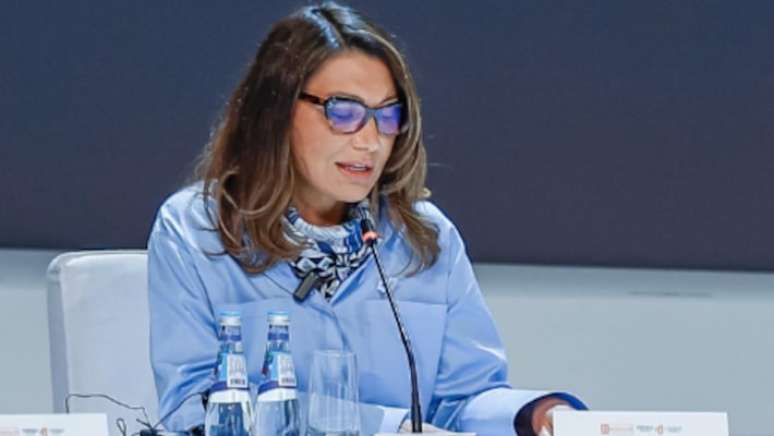 Janja em evento durante viagem a Doha