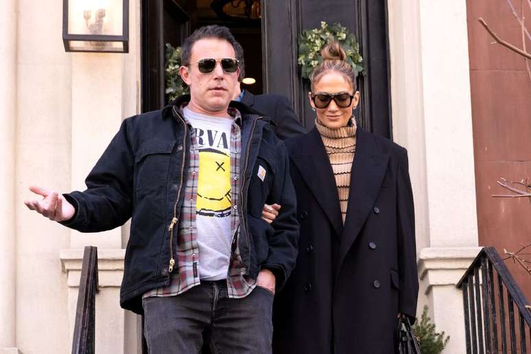 Ben Affleck e e Jennifer Lopez em 30 de março de 2024, em Nova York