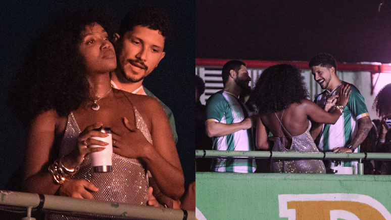 Iza e Yuri Lima s&atilde;o flagrados trocando car&iacute;cias durante show - Victor Chapetta/Agnews