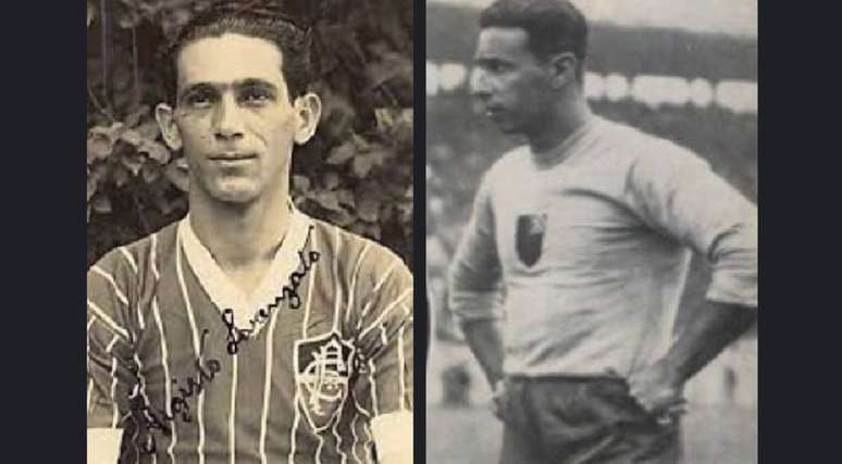 Batatais (Fluminense) e Walter (Flamengo) defenderam o Brasil em jogos da Copa de 1938.