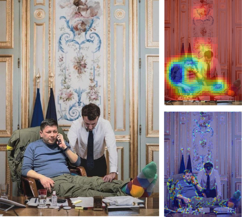 imagem de dois homens, um sentado