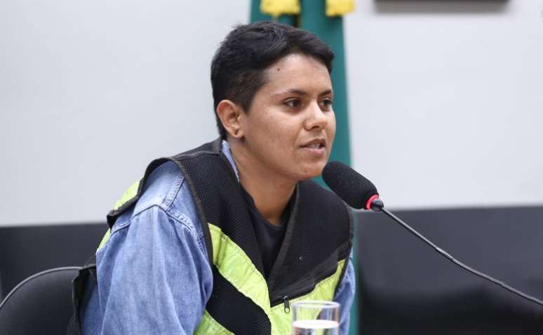 Jéssica Magalhães, de Minas Gerais, denunciou problemas específicos de mulheres entregadoras, como assédio e falta de banheiros.