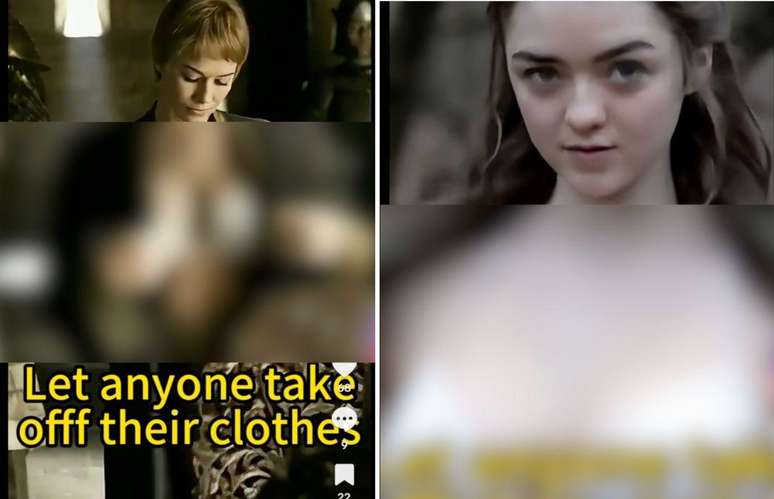 Uma das empresas est&aacute; usando atrizes de Game of Thrones para demonstrar seu recurso de "nudifica&ccedil;&atilde;o" por intelig&ecirc;ncia artificial.