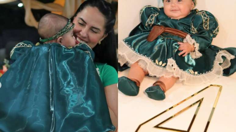 Zezé di Camargo e sua esposa comemoram mêsversário da filha