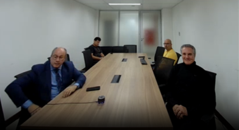 Ex-presidente Fernando Collor durante audiência de custódia