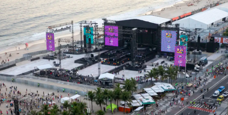 Praia de Copacabana vai receber o show de Lady Gaga