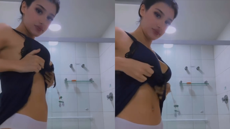Bia Miranda mostra corpo após o parto