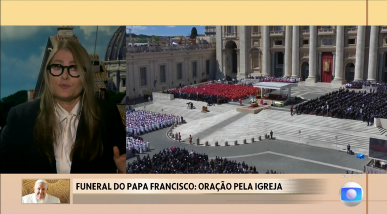 Ilze Sudparini descends from the roof to cover the pope’s funeral; I wait