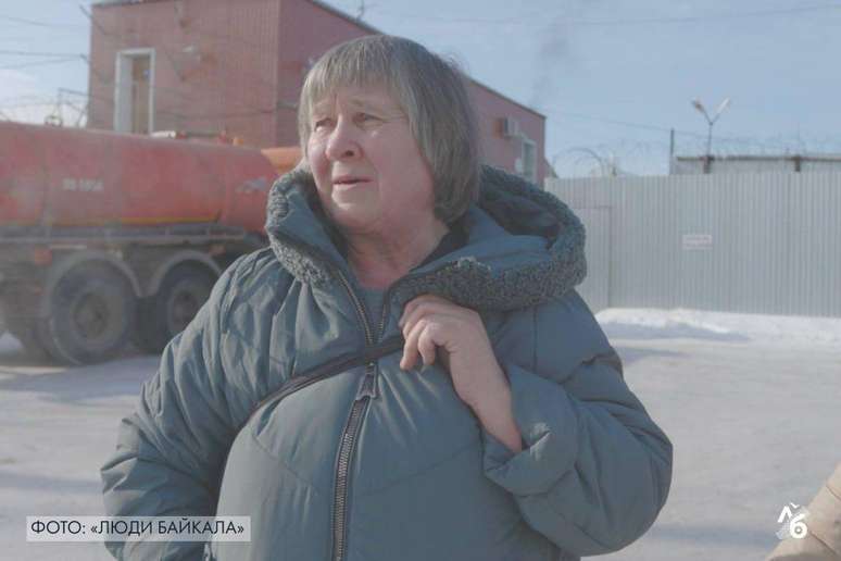 Natalya Filonova no momento em que foi libertada da pris&atilde;o